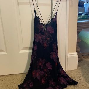 Womens low cut and backless mini dress